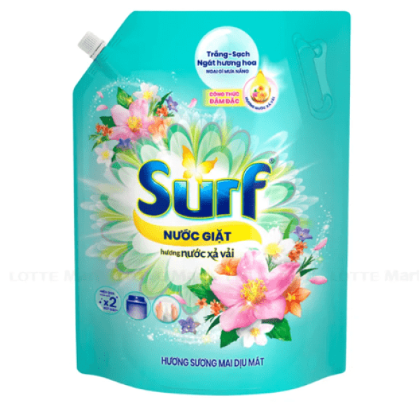 102SURF N.Giặt HSM Dịu Mát 3.6Kg (1+1 SURF NG T.Nhiên350g)/4 Bộ