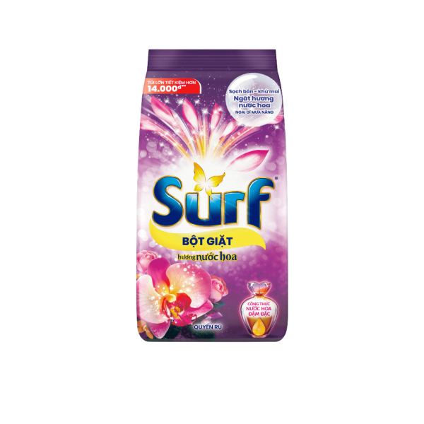 102SURF Bột Giặt Hương Nước Hoa Quyến Rũ 5.3kg/3-Gói