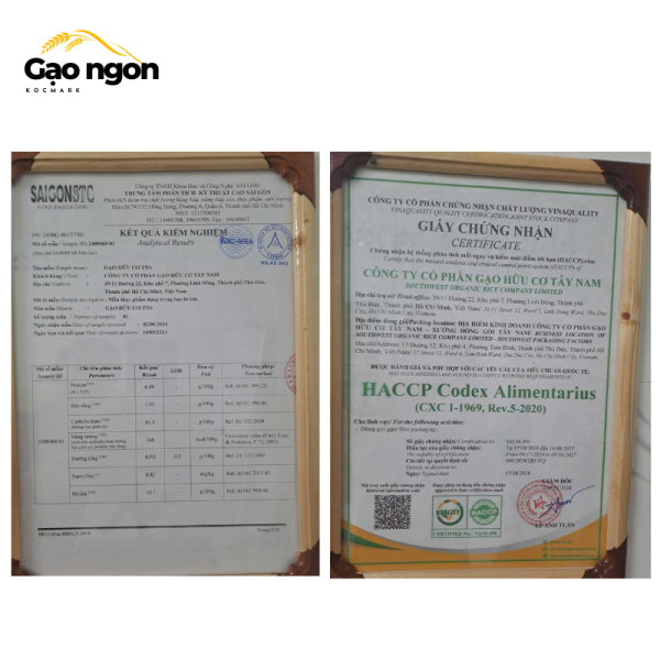 Combo 10 Túi Gạo Hữu Cơ Tây Nam TNS – Gạo Sạch Organic Giá Tốt